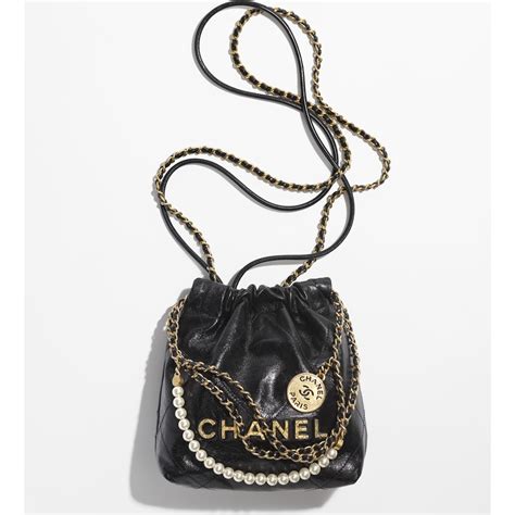 chanel 22 mini pearl